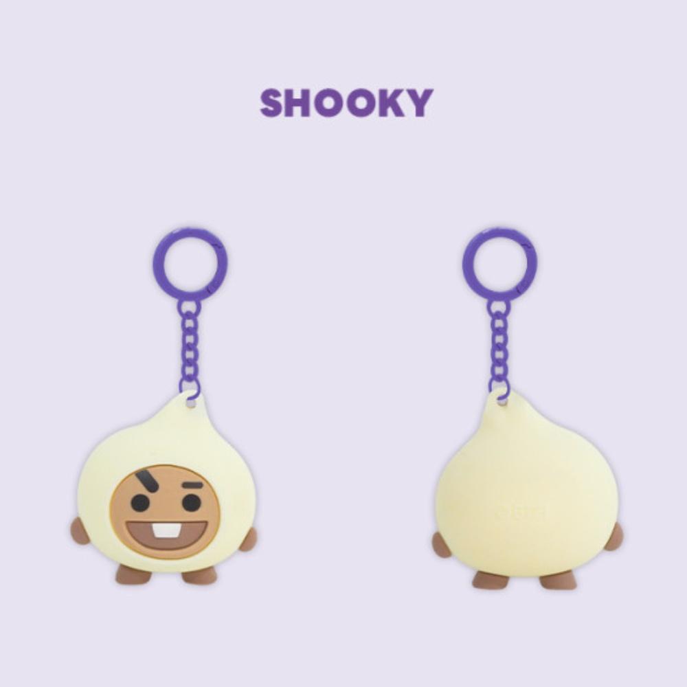 BT21 STREET FOOD FIGURE KEYRING_SHOOKY ,Official, Original, Authentic, KPOP