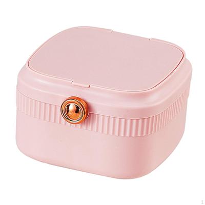 Compact Jewelry Box with Double Layers for Convenient Storage and Travel
