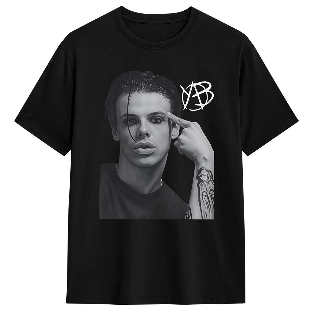 Men Tshirts Rapper Yungblud Funny Pure Cotton Tees Short Sleeve T Shirt O Neck Tops Unique