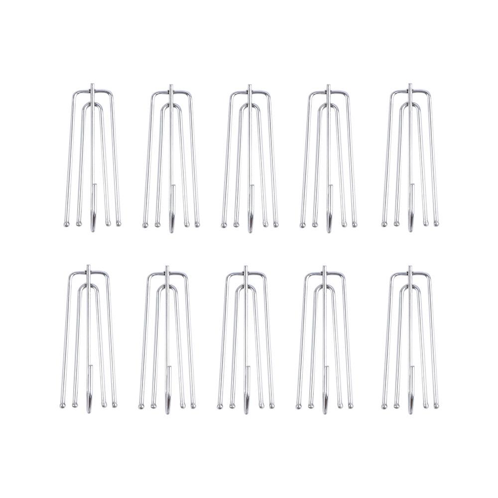 10/30/50 Pcs Durable Four-Claw Hook Bathroom Curtain Hangers Window Door Pleat Clips Drapery Hook Drapes Pin Curtain Hooks