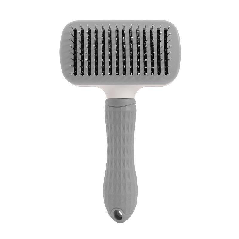 

Pet comb Cleaning supplies Brush One-click hair removal Beauty dog comb Stainless steel hair removal Self-cleaning hair removal comb Pet Comb