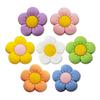 7 Stück Cartoon Bunte Blumen Schuhanhänger PVC Strandtasche Clog Armband Dekoration Schnalle Sandale Abnehmbar Wasserdicht Geschenk