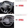 Για Peugeot 208 208 GT e208 I II 2012~2023 Κάλυμμα Τιμονιού Αυτοκινήτου Σιλικόνη Δέρμα PU Αντιολισθητικό Μασάζ Αξεσουάρ Αυτοκινήτου
