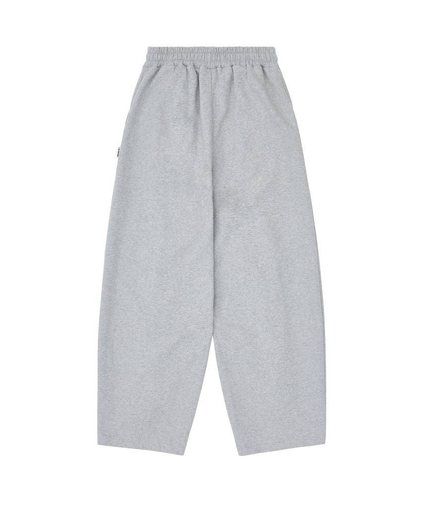 1993STUDIO Front Tuck Wide Balloon Sweatpants_Gray