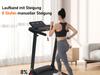 Loopband, 3,0 PK, Opvouwbaar, 14 km/u, 8% Helling, 120 kg, Hartslagsensoren, Type-C/USB Laadstation, Bluetooth, Dubbele Besturingsmodus, 12 Programma's