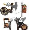 Figuras de Soldados Militares Medievales MOC Bloques de Construcción Castillo Águila Negra Lobo Pulpo Grifo Caballero Antiguo Armas Ladrillos Juguetes