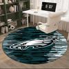 Eagle Power Philadelphia Runder Teppich für Wohnzimmer, Schlafzimmer, Spielzimmer, Stuhlteppich, Läufer, Kreis Teppich, Große Größe Fächer Weihnachtsgeschenk