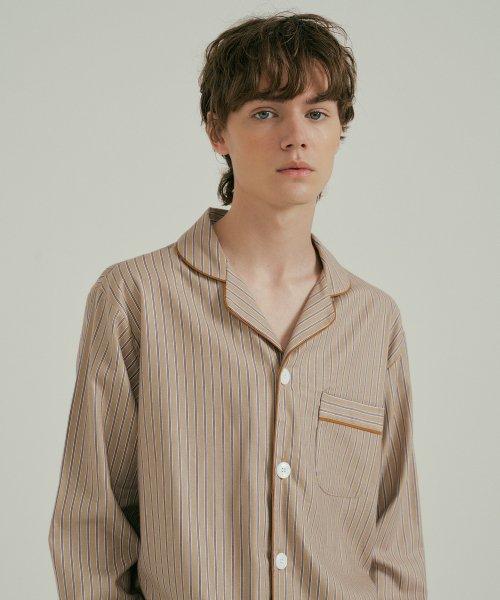 [JO'S LOUNGE] Warm Modal Men's Caramel Pajama Set [Shipped from Korea] 100% Authentic