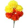 Bouquet of 9 Orange-yellow Chrysanthemums, 52 Cm