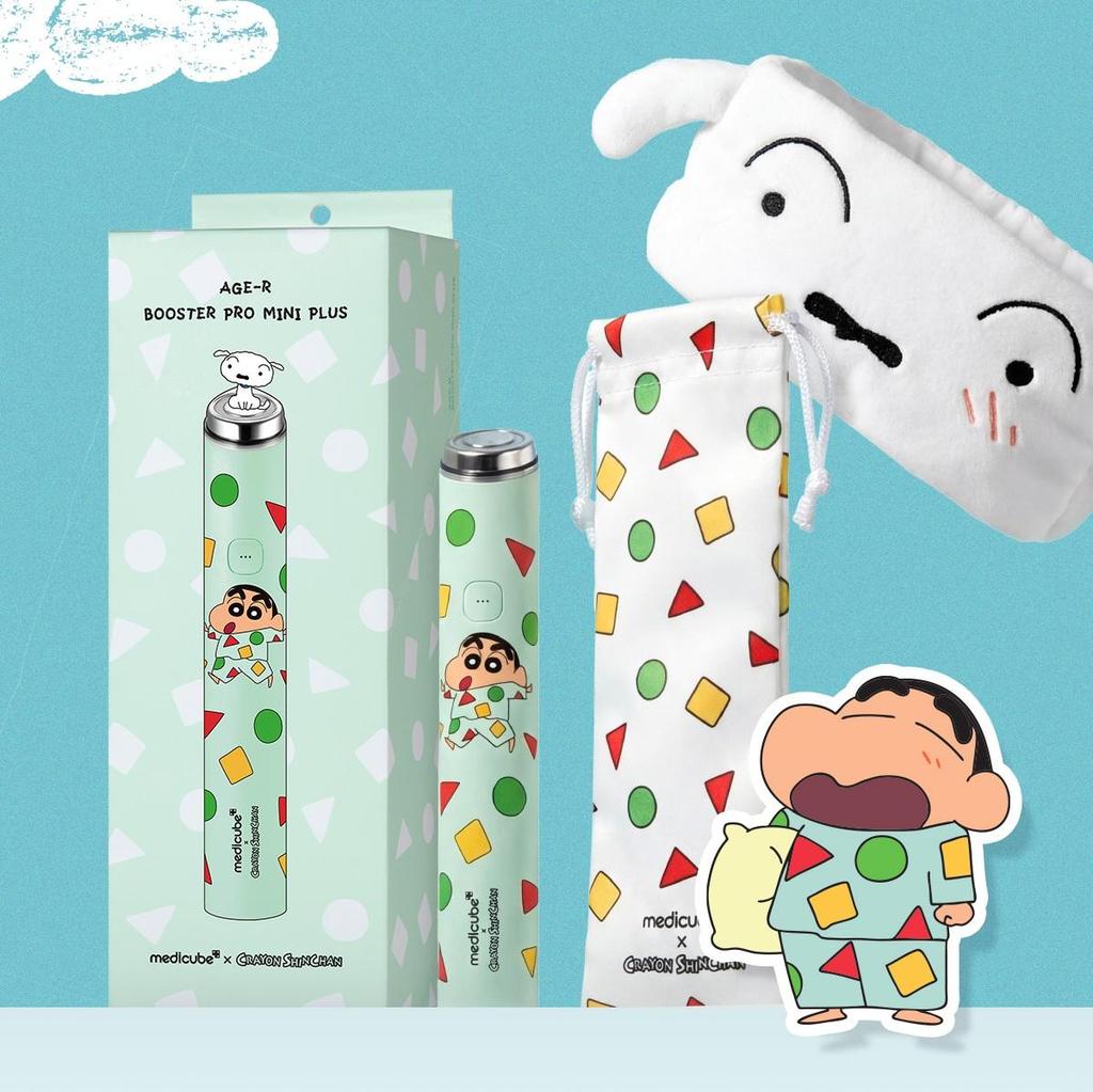 Medicube Urządzenie AGE-R Booster Pro Mini Plus Edycja Shinchan Narzędzie do Pielęgnacji Skóry + Serum PDRN Pink One Day 5 szt.