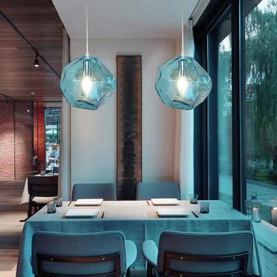 18cm Modern Colorful Glass Pendant Light Hanging Lamp Colors Suspension Lamp for Bar Restaurant Industrial Lighting Fixture