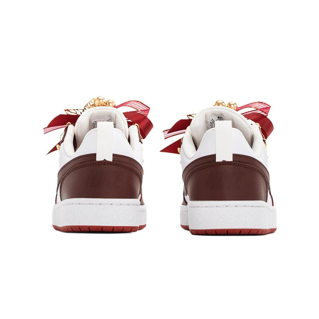 Nike Court Borough Wedding Shoes GS Auspicious Dragon And Phoenix Slip Resistant Abrasion Resistant Low top DV5456-137(TeamA-)