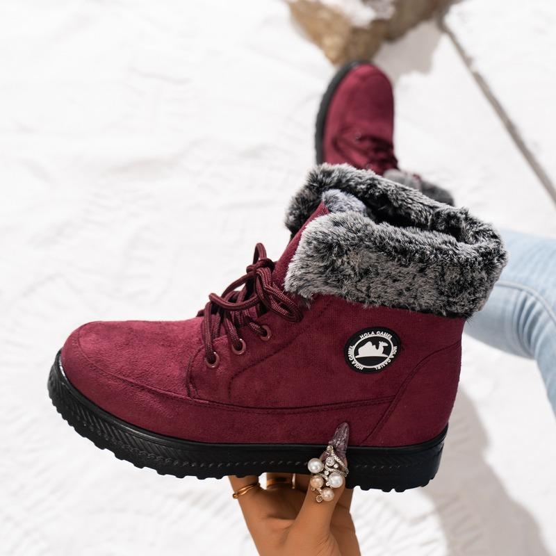 Shoes Women's Winter Cotton Shoes Snow Boots Women's Boots Piled Thickened Cotton Boots Cold-proof and Warm Boots