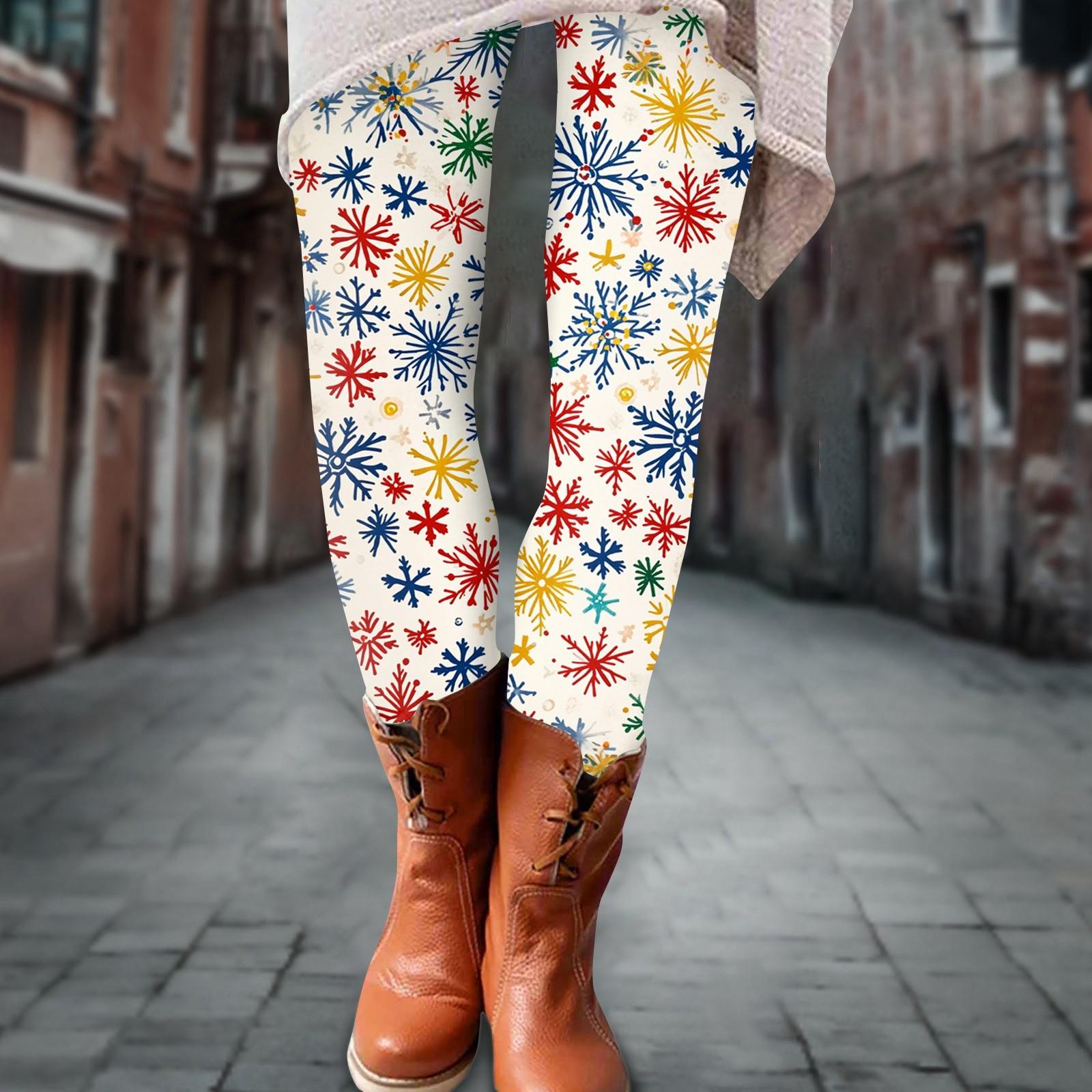 

Женские брюки, эластичные мягкие хлопковые леггинсы с принтом, повседневные домашние пижамы XL жёлтый