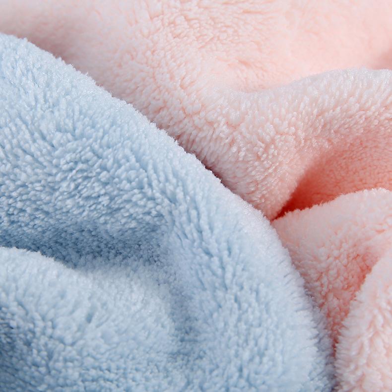 Cartoon Coral Velvet Star Hair Drying Cap Triangular Shower Cap Absorbent Hair Drying Towel