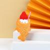 Set of 2 Stylish Faux Food Taiyaki Keyrings Sturdy PVC Fashion Accessory Portable for Anime Fans And Collectors