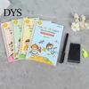 Kids Hand Writing Practice Book 1 Set Calligraphy Copybook Reusable Grooved Pen Holder Disappearing Ink Alphabet Math Preschool with Pencil And Fluted
