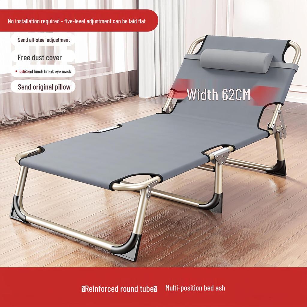 Portable Folding Recliner Bed for Office, Home, or Camping
