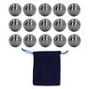 15PCS 25mm Spherical Magnets Ferrite Black Magnetic Stone Balls for Adults Stress Relief Office Desk Toys