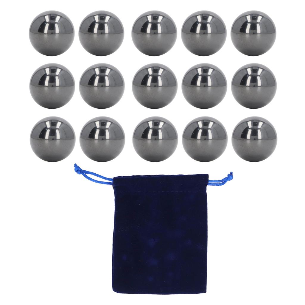 15PCS 25mm Spherical Magnets Ferrite Black Magnetic Stone Balls for Adults Stress Relief Office Desk Toys