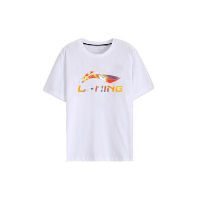 Li Ning Casual Sports Logo Breathable T-Shirt Men Tops White AHSQ747-2