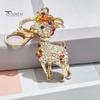 Key Chain Decoration Bling Rhinestone Lamb Keychain for Backpack, Metal Goat Car Bag Accessory Ring, Sheep Pendant Backpacks and Handbags Ring