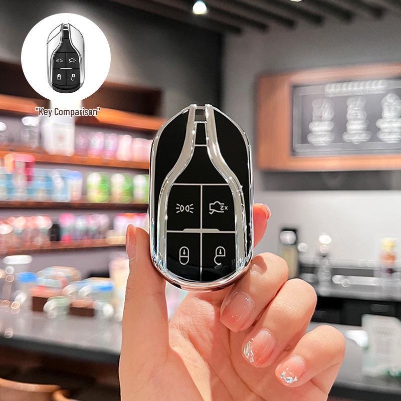 Maserati Key Case Compatible with Ghibli, Levante, GT Models - Premium Shell Buckle
