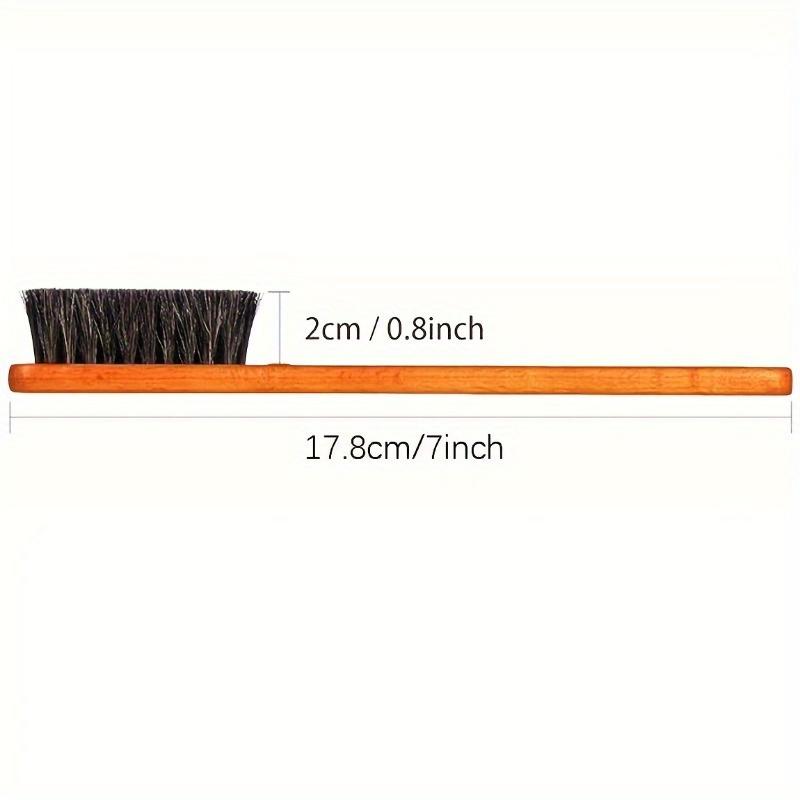 Set of 2 Horse Mane Brushes, a Silvery Care Kit for Detailed Polishing, Suitable for Jewelry Paint Surfaces And Silvery Cutlery.