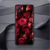 Pouzdro pro Xiaomi Redmi Note 11 9S 10 9 8 7 9A 9C 9i K40 8T 10C 9T K50 silikonové pouzdro jasně červené květy růže