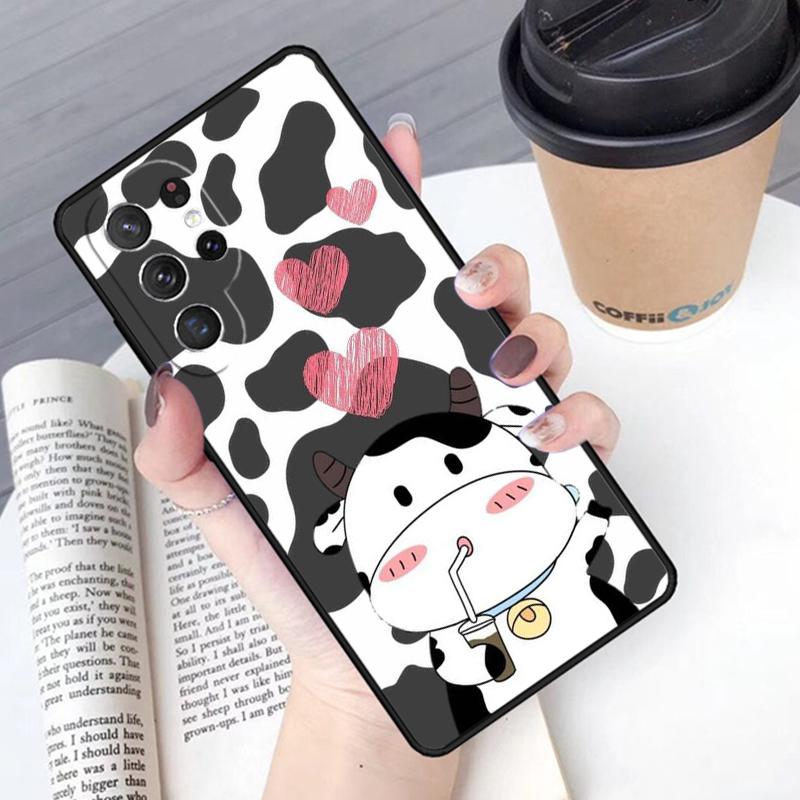 Dairy Cattle Cow Speckle phone case Cover For Samsung Galaxy S24 S25 Ultra S21 S22 Ultra S10E Note 10 Plus Note 20 FE S23