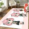 1Pc Chibi Characters Collection Rug, Office Carpet Indoor Outdoor Doormat, Non-Slip, Comfortable, Living, Christmas Halloween, Xmas Gift Y1668