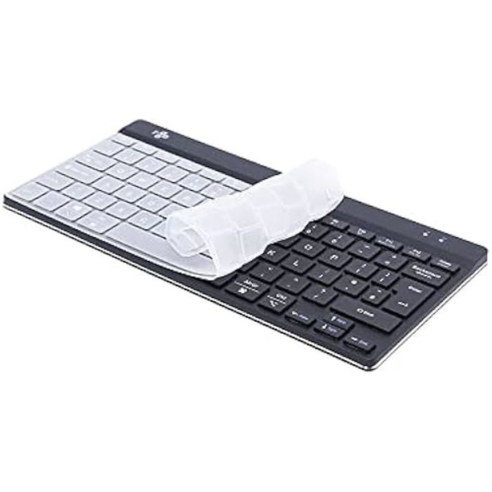 Housse de Clavier - R-GO TOOLS - R-Go Compact Break - Silicone ultrafin - Imperméable - Hygiénique