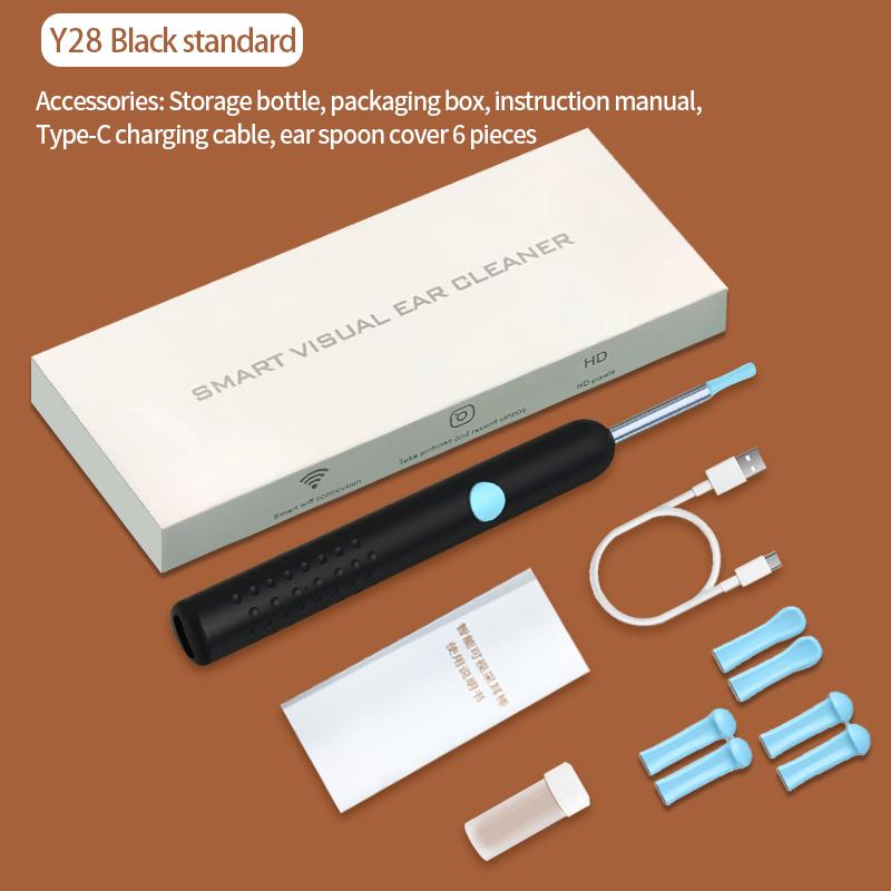 Visual Ear Spoon, Wireless Visual Silicone Ear Spoon Safe Endoscope Earpick with 3 Camera Otoscope Ear Cleaner For Kids Adults