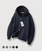 Mood Inside Washable Cable Hooded Full-Zip Knit_5 Colors