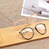 Klasické retro optické brýle Módní Transparentní čočky Ženy Muži Brýle Kovové obroučky Brýle Čiré čočky Brýle