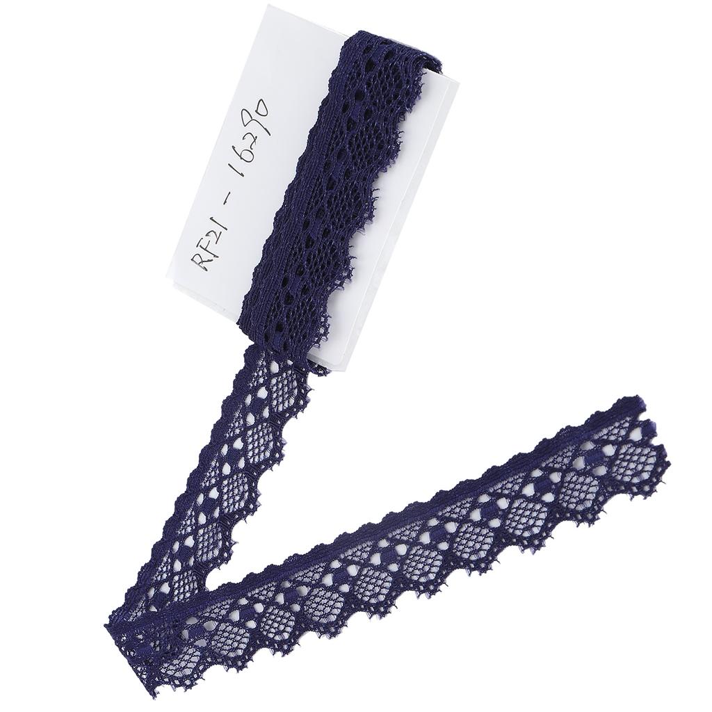 Lace Ribbon Clothing Accessories Decorating Crafts DIY Materials 10 Yard 2cm Width Dark Blue