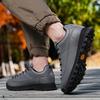 Monaco Low-top Hiking Off-road Shoes Outdoor Camping Shoes Waterproof and Non-slip Hiking Shoes Sports Casual Leather Men's Shoes