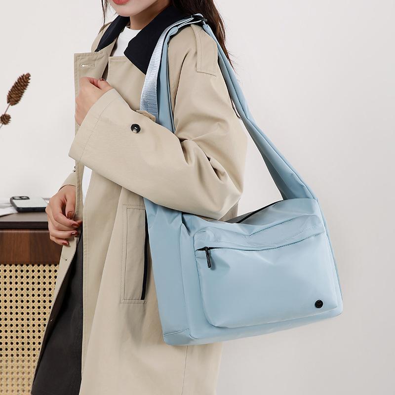 Nylon Bag Women's Multi-compartment Shoulder Bag Lightweight Crossbody Bag