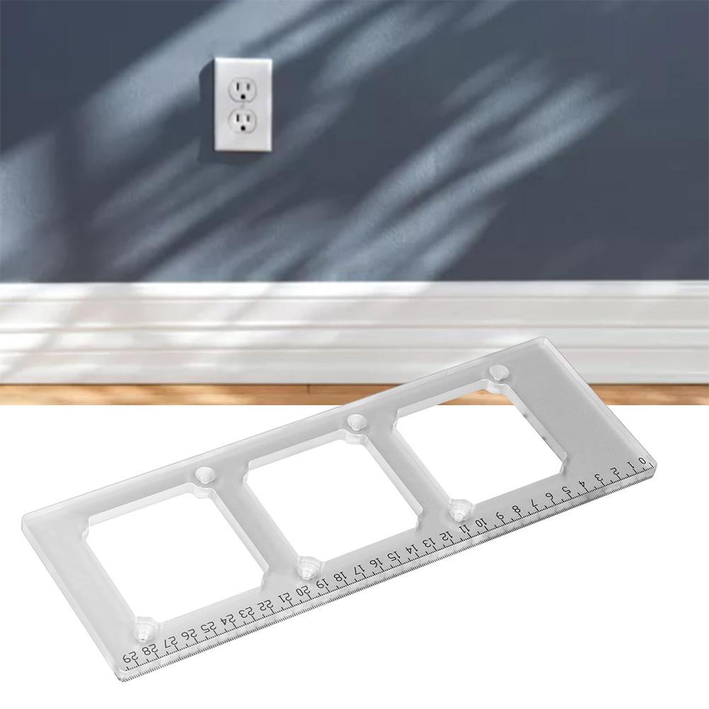

For Bedside Sockets 72mm Hole Template Acrylic Drilling Template Electrical Setup 11.81 Inches X3.77 Inches 8mm Thick Acrylic China Mainland