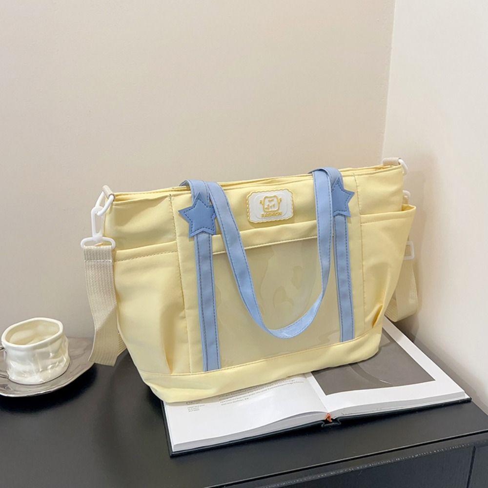Waterproof Transparent Itabag Nylon School Tote Bag Fashion Messenger Bag  Shoulder Bags