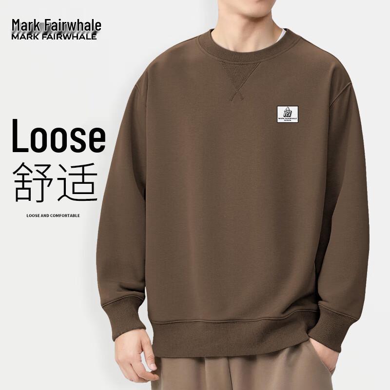 Mark Fairwhale Men's Fun Print Round Neck Sweatshirt