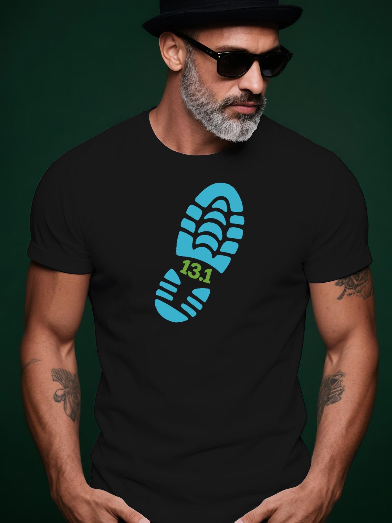 100% Cotton Casual Short Sleeve Tshirt with Footprint 131... XL