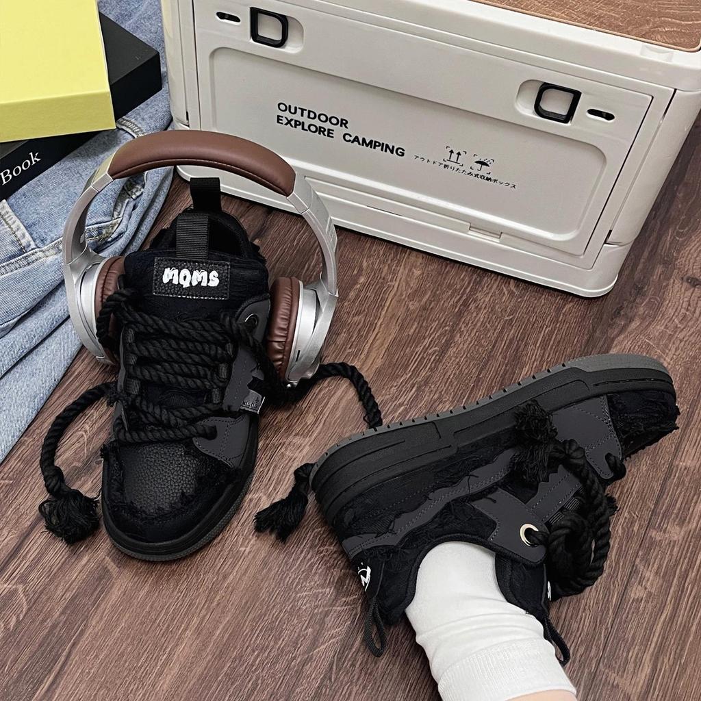 Black Knight Trendy Casual Sneakers - Unisex Style