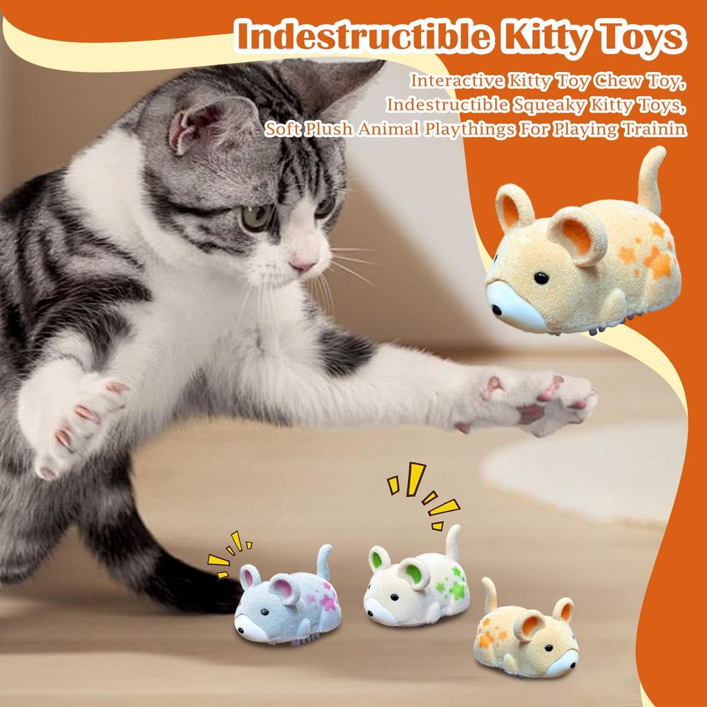 Indestructible Dog Toys, Interactive Dogs Toy Chew Toy, Indestructible Squeaky Dog Toys, Soft Plush Animal Playthings For Playing Trainin