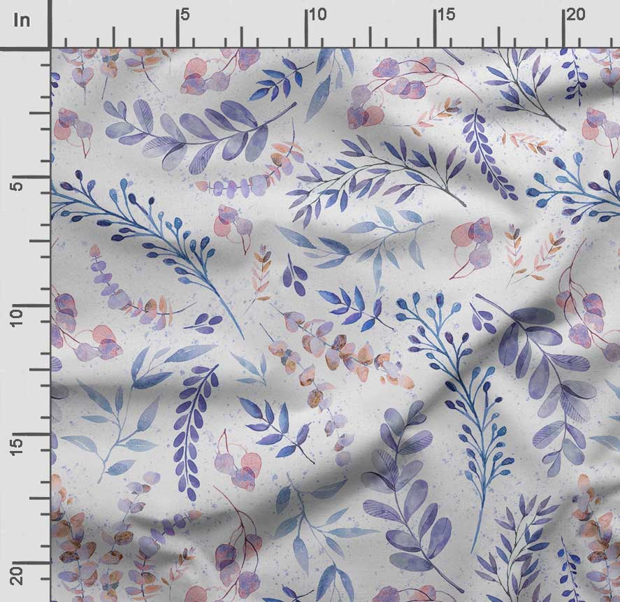 Soimoi Imprimare cu frunze, bumbac Cambric, țesătură de matlasare vândută pe oarde 42 inch lățime, țesătură de bumbac de greutate medie,