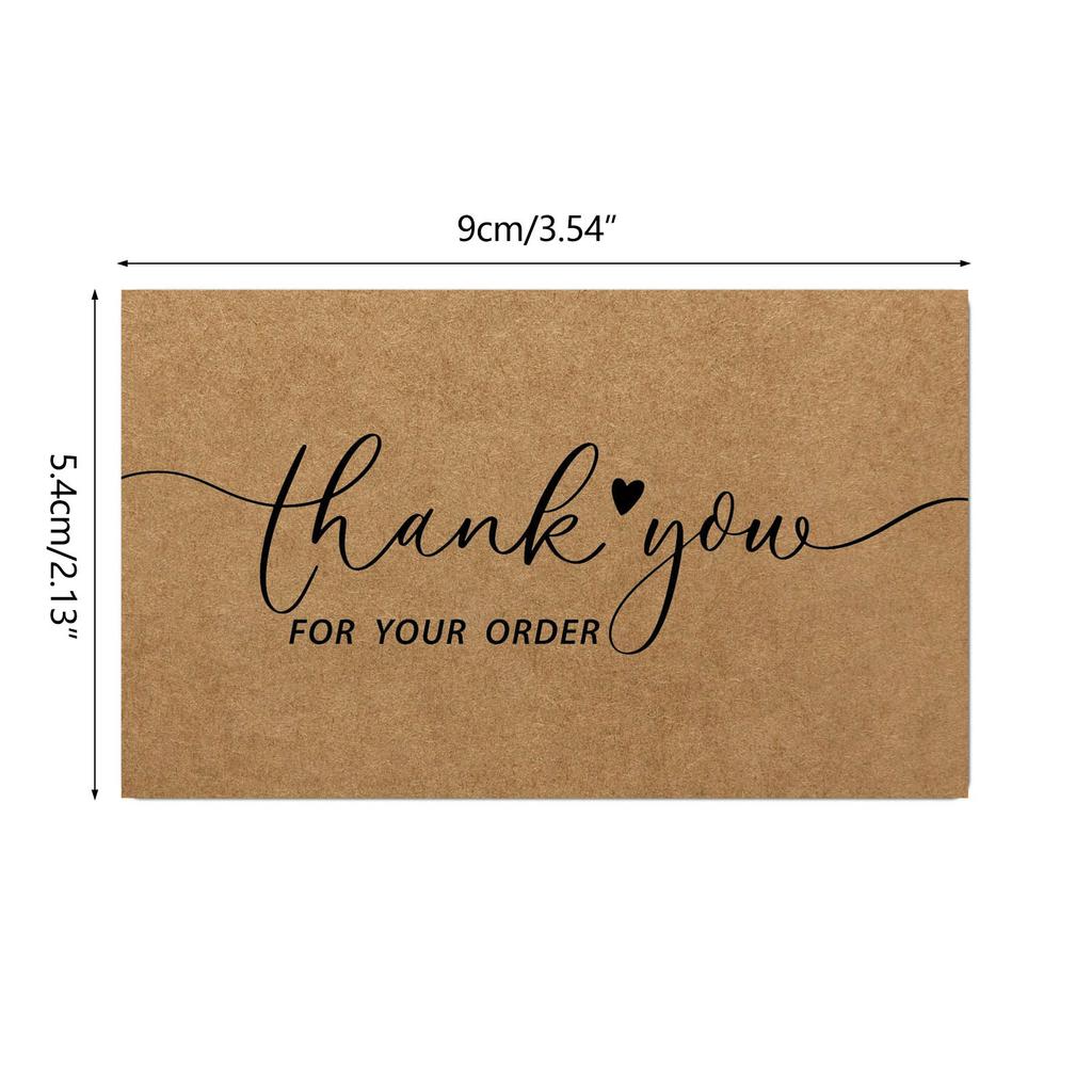 50pcs Thank You Card Pack Elegant Simple Appreciation for Wedding Party Graduation Anniversary Birthday Flower Wraps