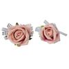 2PCS Elegant Rose Corsages For Bride Groom Bridesmaids Wedding Ceremony Anniversary Formal Dinner Party Marriage Prom