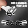 4Pcs Car Wheel Tire Valve Stems Cap With Logo Accessories For Wrangler Renegade Compass Gladiator Cherokee JL Grand Patr JK