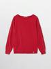 Pibeuseupibeuseu Split Button Open Sleeve Top / Red