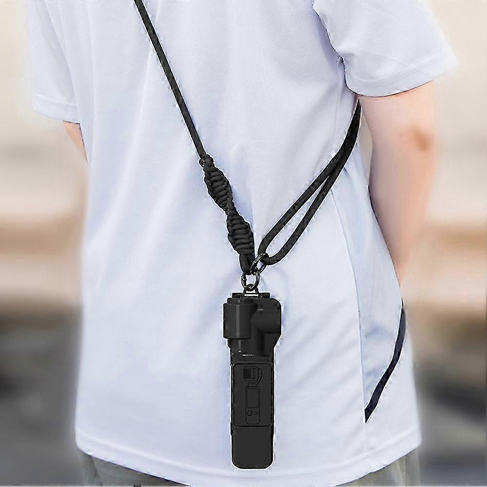 Regulowany smycz do aparatu dla Insta360 X3 X4 GoPro Pocket 3 z gwintem 1/4 cala Pasek zapobiegający zgubieniu-kt